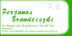 perjamos brandeiszki business card